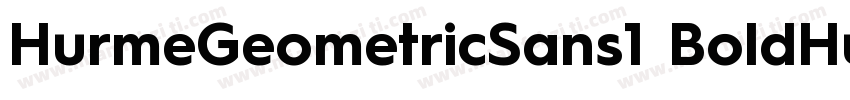 HurmeGeometricSans1 BoldHurmeGeomet字体转换